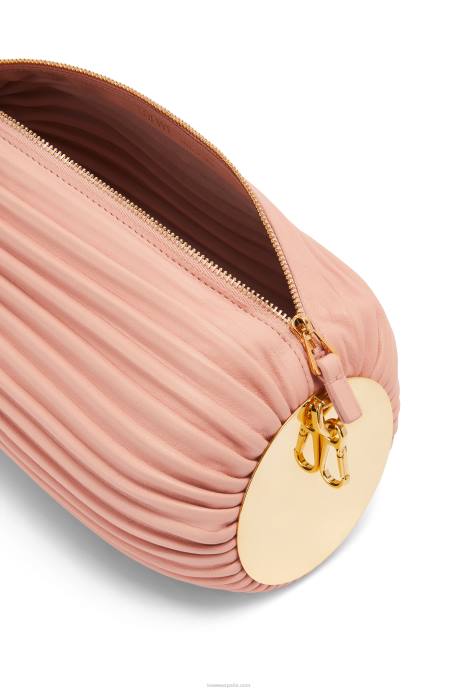 Loewe mujer bolsito para pulsera de napa de becerro y latón LP64618 Rosa palido