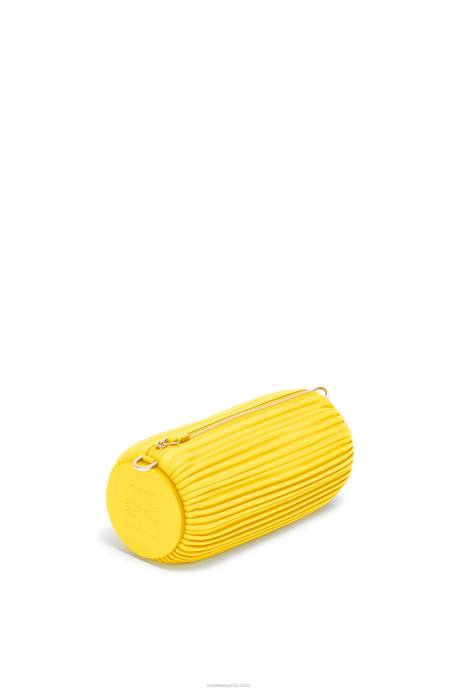 Loewe mujer bolsito para pulsera de piel de becerro napa LP64589 limón