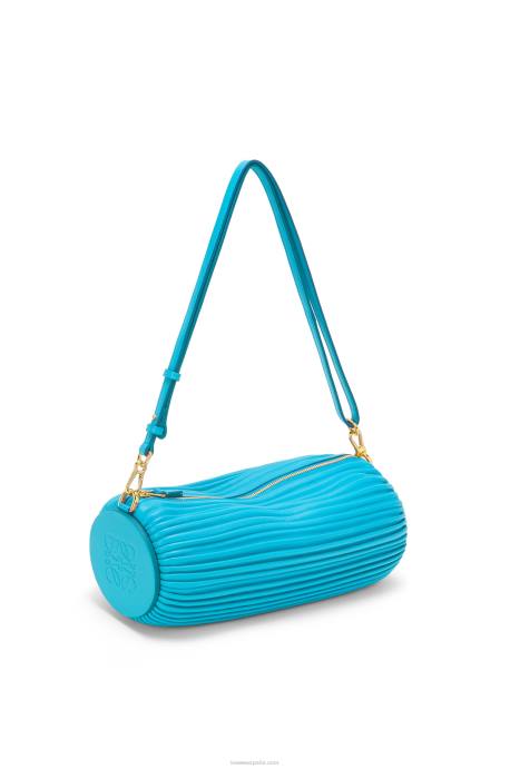 Loewe mujer bolsito para pulsera de piel de becerro napa LP64591 cian