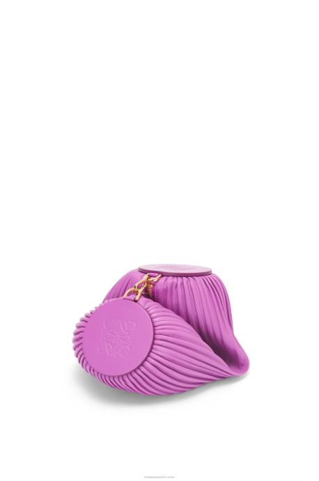 Loewe mujer bolsito para pulsera de piel de becerro napa LP64598 púrpura brillante