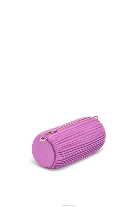 Loewe mujer bolsito para pulsera de piel de becerro napa LP64598 púrpura brillante