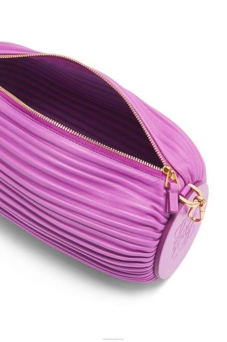 Loewe mujer bolsito para pulsera de piel de becerro napa LP64598 púrpura brillante