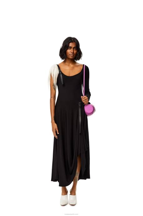 Loewe mujer bolsito para pulsera de piel de becerro napa LP64598 púrpura brillante