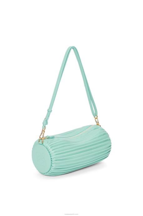 Loewe mujer bolsito pulsera en napa plisada LP64398 menta fresca