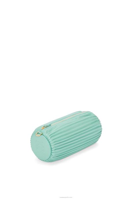 Loewe mujer bolsito pulsera en napa plisada LP64398 menta fresca