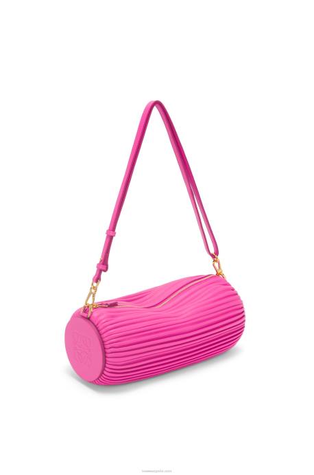 Loewe mujer bolsito pulsera en napa plisada LP64400 fucsia