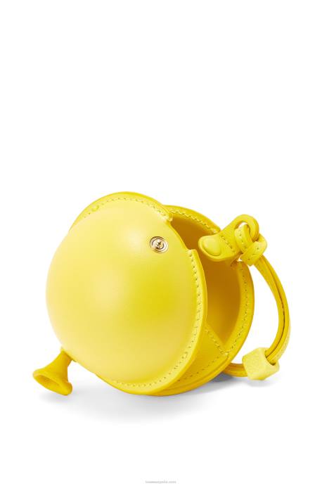 Loewe mujer bolso de mano con forma de globo en piel de becerro clásica LP64629 amarillo