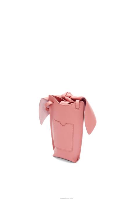 Loewe mujer bolsillo de conejito en piel de becerro clásica LP64621 flor de durazno