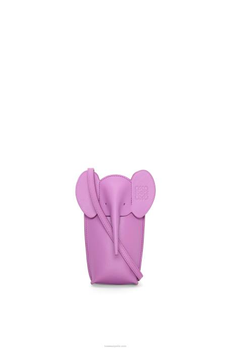 Loewe mujer bolsillo de elefante en piel de becerro clásica LP64581 jara