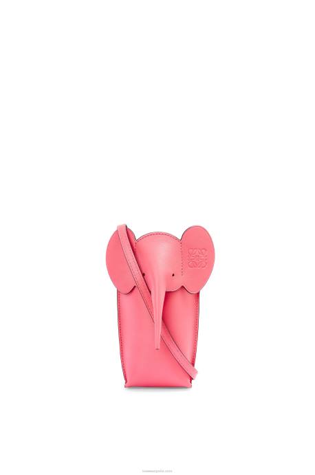 Loewe mujer bolsillo de elefante en piel de becerro clásica LP64615 dulces nuevos