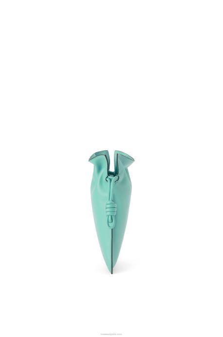Loewe mujer bolsillo flamenco de piel de becerro napa LP64296 menta fresca