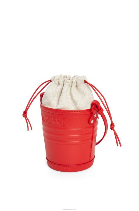 Loewe mujer bolsillo jardinero de piel de becerro LP64229 rojo