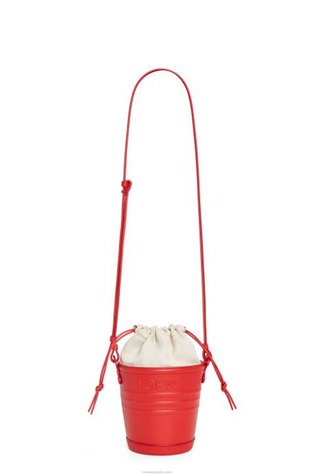 Loewe mujer bolsillo jardinero de piel de becerro LP64229 rojo