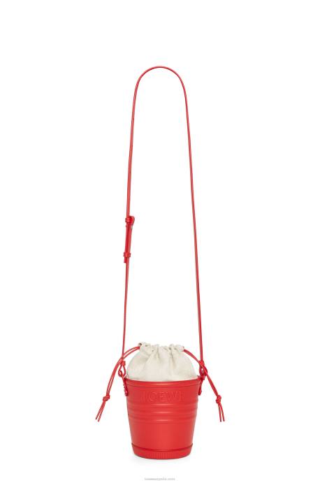 Loewe mujer bolsillo jardinero de piel de becerro LP64229 rojo