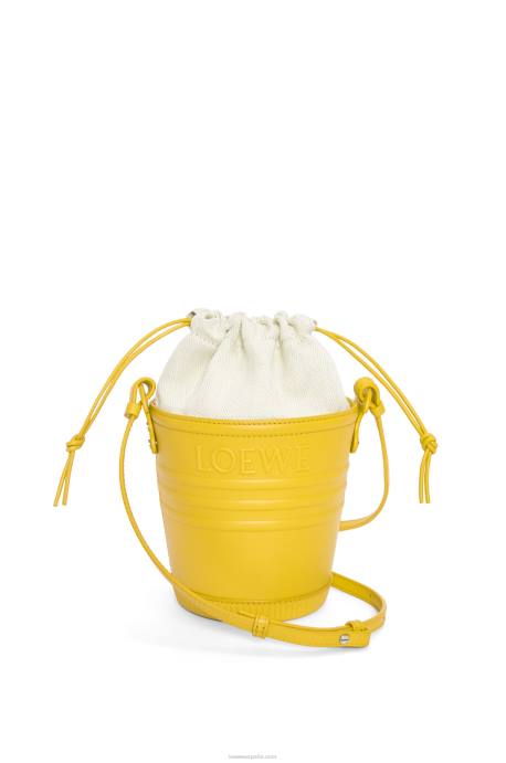 Loewe mujer bolsillo jardinero de piel de becerro LP64230 amarillo