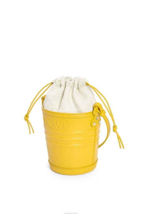 Loewe mujer bolsillo jardinero de piel de becerro LP64230 amarillo