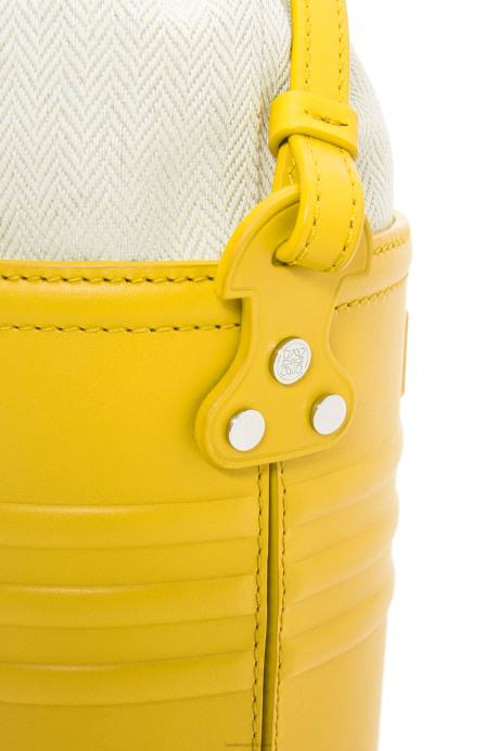 Loewe mujer bolsillo jardinero de piel de becerro LP64230 amarillo