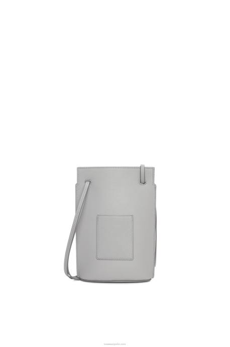 Loewe mujer bolsillo para dados en piel de becerro clásica LP64572 Perla gris
