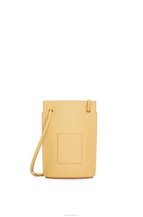 Loewe mujer bolsillo para dados en piel de becerro clásica LP64574 mantequilla oscura