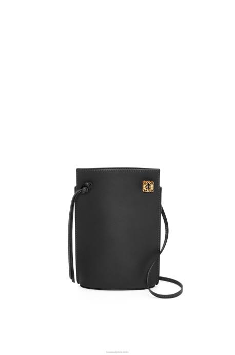 Loewe mujer bolsillo para dados en piel de becerro clásica LP64575 negro