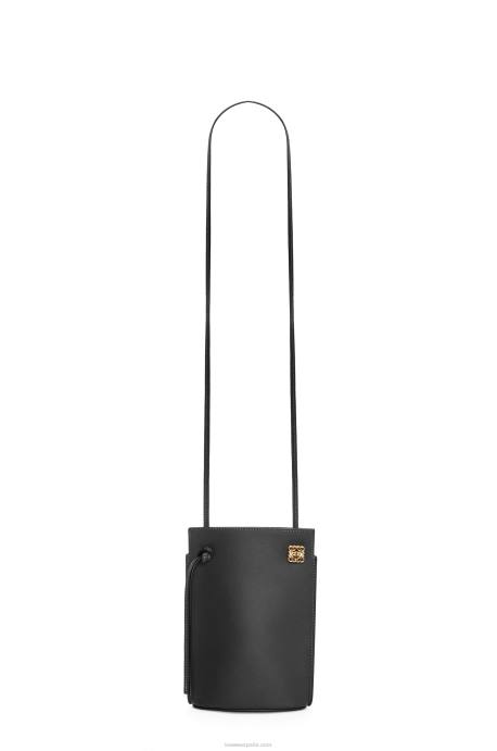 Loewe mujer bolsillo para dados en piel de becerro clásica LP64575 negro