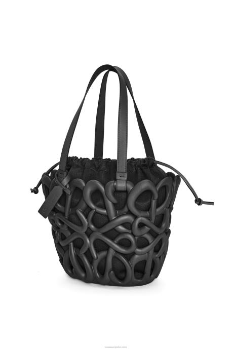Loewe mujer Cesta hinchable anagrama de gomaespuma ligera LP64113 negro