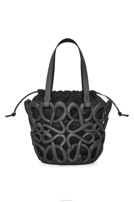 Loewe mujer Cesta hinchable anagrama de gomaespuma ligera LP64113 negro