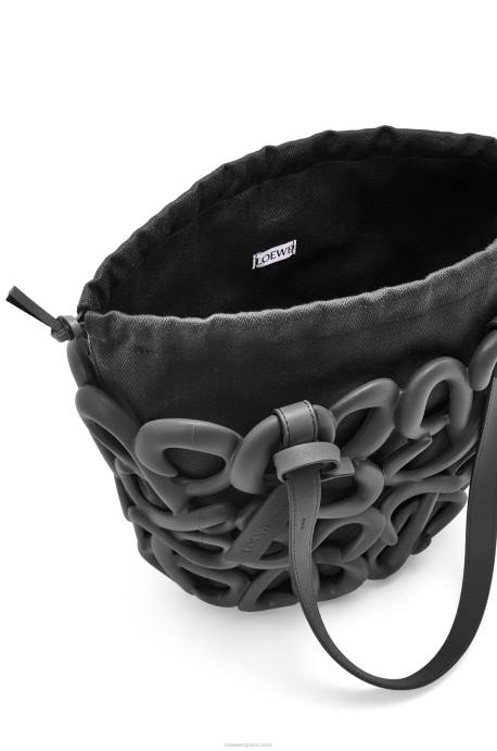 Loewe mujer Cesta hinchable anagrama de gomaespuma ligera LP64113 negro