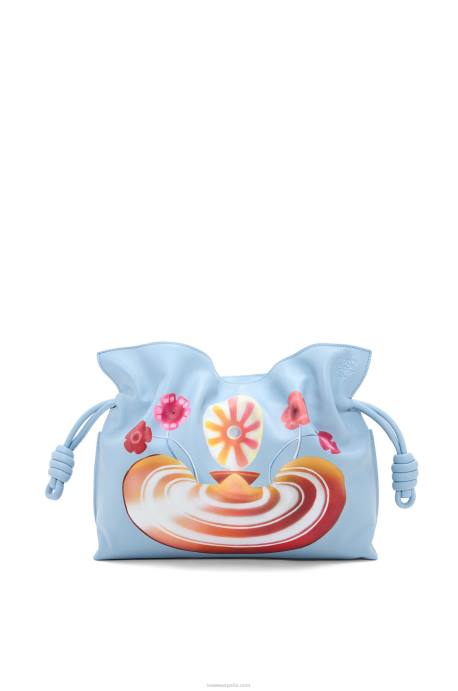 Loewe mujer Bolso de mano maruja mallo flamenca de piel de becerro napa LP64361 azul polvoriento