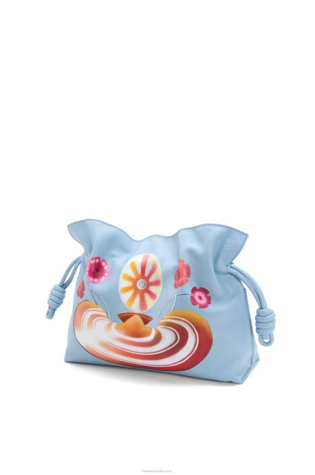 Loewe mujer Bolso de mano maruja mallo flamenca de piel de becerro napa LP64361 azul polvoriento