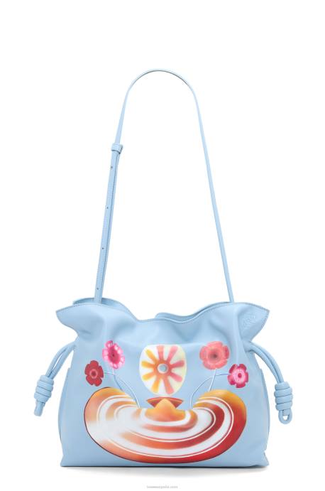 Loewe mujer Bolso de mano maruja mallo flamenca de piel de becerro napa LP64361 azul polvoriento