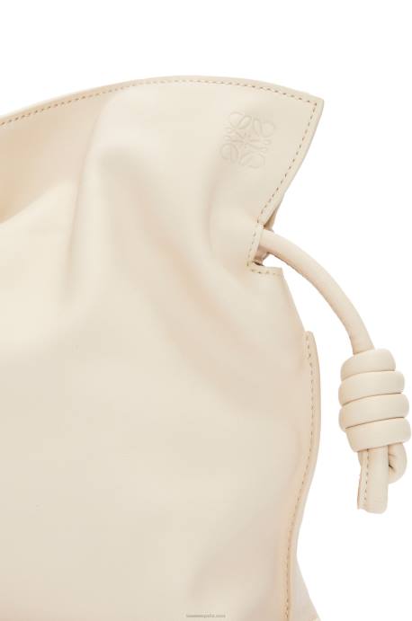 Loewe mujer bolso de mano flamenco de piel de becerro napa LP64355 angora