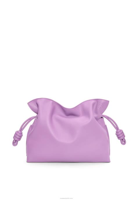 Loewe mujer bolso de mano flamenco de piel de becerro napa LP64357 guimauve