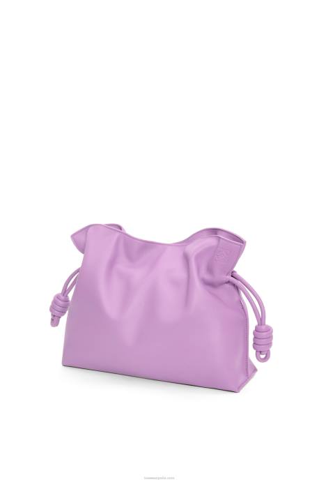 Loewe mujer bolso de mano flamenco de piel de becerro napa LP64357 guimauve