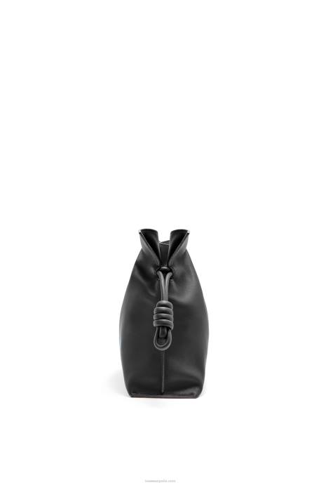 Loewe mujer bolso de mano flamenco de piel de becerro napa LP64362 negro