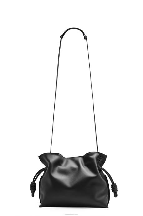 Loewe mujer bolso de mano flamenco de piel de becerro napa LP64362 negro