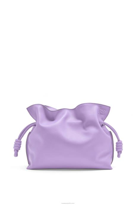 Loewe mujer bolso de mano flamenco de piel de becerro napa LP64388 malva claro
