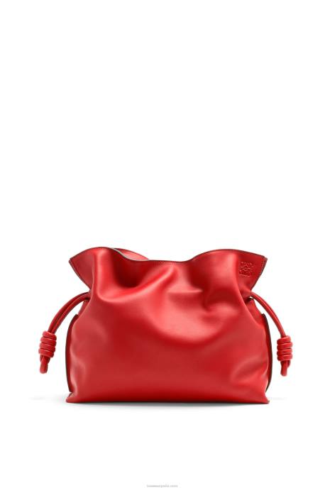 Loewe mujer bolso de mano flamenco de piel de becerro napa LP64412 rojo
