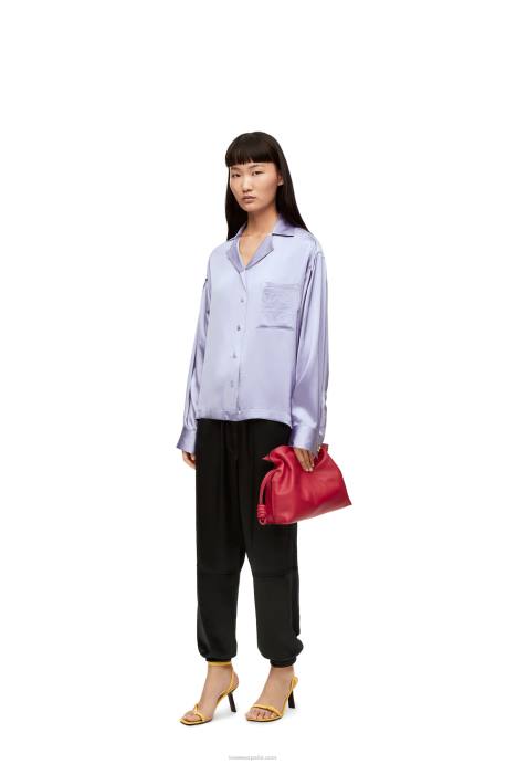 Loewe mujer bolso de mano flamenco de piel de becerro napa LP64412 rojo