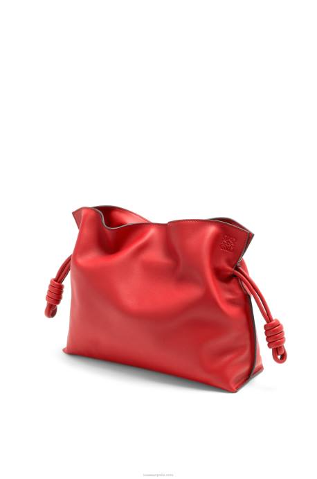 Loewe mujer bolso de mano flamenco de piel de becerro napa LP64412 rojo