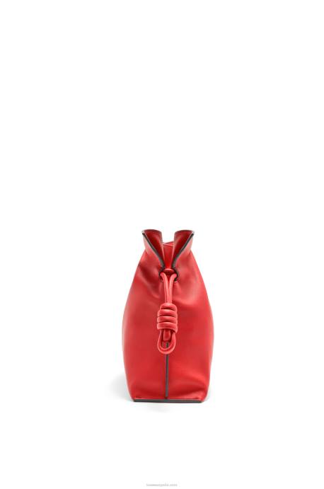 Loewe mujer bolso de mano flamenco de piel de becerro napa LP64412 rojo