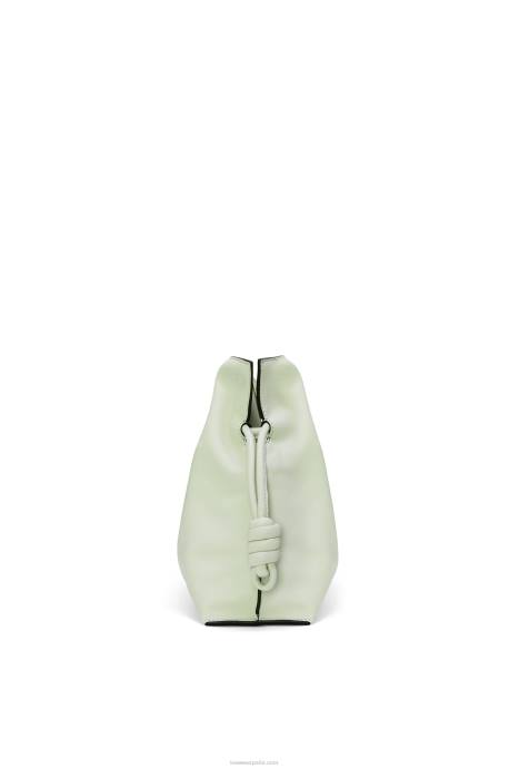 Loewe mujer bolso de mano flamenco de piel de becerro napa LP64426 celadón claro