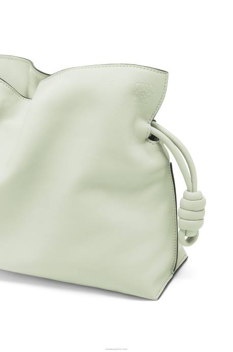 Loewe mujer bolso de mano flamenco de piel de becerro napa LP64426 celadón claro