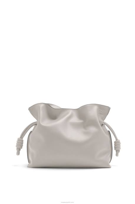 Loewe mujer bolso de mano flamenco de piel de becerro napa LP64427 fantasma