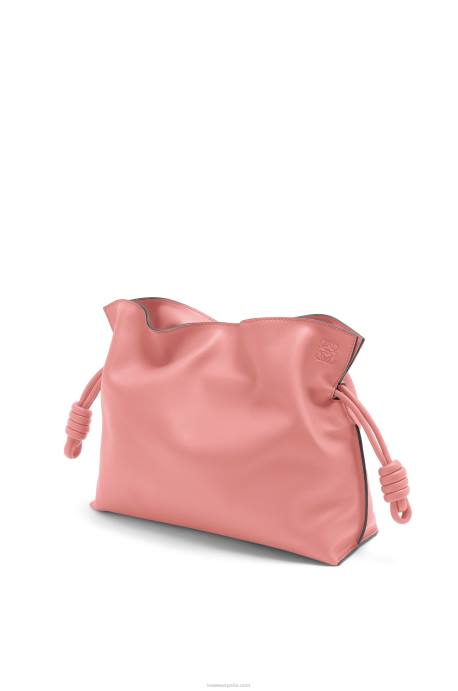 Loewe mujer bolso de mano flamenco de piel de becerro napa LP64447 flor de durazno