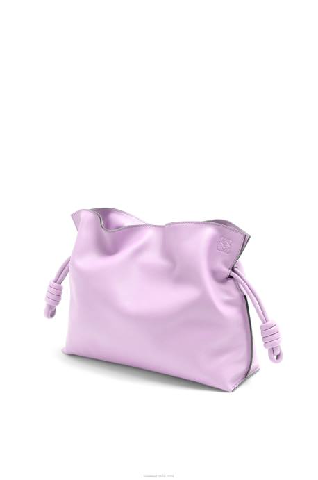Loewe mujer bolso de mano flamenco de piel de becerro napa LP64628 flor de orquidea