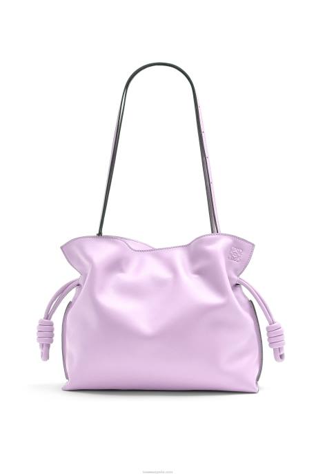 Loewe mujer bolso de mano flamenco de piel de becerro napa LP64628 flor de orquidea
