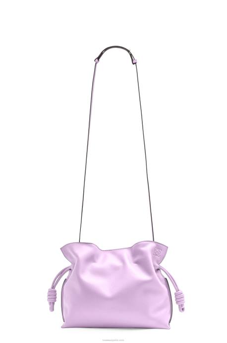 Loewe mujer bolso de mano flamenco de piel de becerro napa LP64628 flor de orquidea