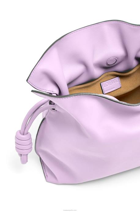 Loewe mujer bolso de mano flamenco de piel de becerro napa LP64628 flor de orquidea