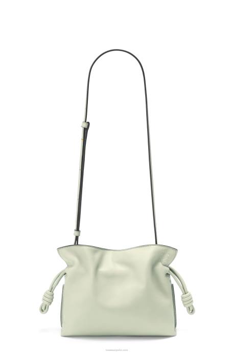 Loewe mujer bolso de mano mini flamenco de piel de becerro napa LP64205 celadón claro